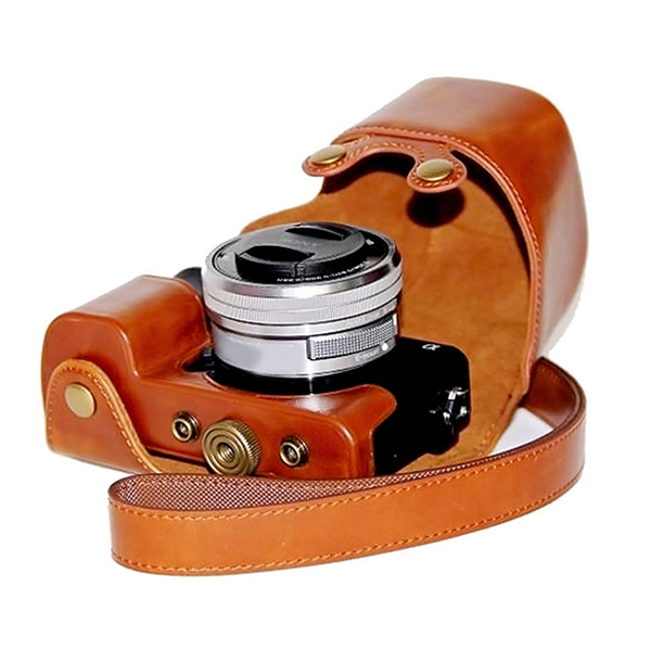 Leather Case Strap for Sony A6000/A6300 กระเป๋าหนัง